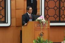 Direktur Utama PT Asuransi Kredit Indonesia (Askrindo), M. Fankar Umran menjalani sidang terbuka promosi Ilmu Manajemen dari Universitas Tarumanagara (Untar).