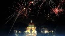 Ilustrasi Malam Tahun Baru di Gedung Sate, Bandung (Foto:thebandungtour.com)