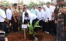 Menteri Pertanian (Mentan) Andi Amran Sulaiman saat meluncurkan Gerakan Menanam Lima Juta Pohon Kelapa (Gemerlap) di Kabupaten Kepulauan Selayar