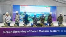 Prosesi groundbreaking pabrik Bosch di Bekasi