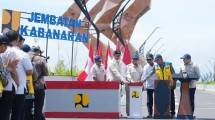 Presiden Prabowo Subianto resmikan jembatan kabanaran
