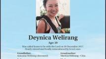 Deynica Welirang, putri bungsu dari Franciscus Welirang dan Mira Salim, meninggal dunia dalam usia 39 tahun