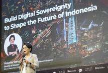 Direktur Enterprise & Business Service Telkom, Veranita Yosephine, dalam Trend Maker Summit 2025, Jimbaran (27/11).