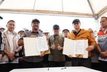 Penyerahan Hunian Sementara Danantara ke Masyarakat Aceh terdampak bencana alam