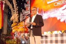 Direktur Utama SIG, Indrieffouny Indra memberikan sambutan pada acara SIG Infrastructure Summit yang bertema "Bangga Bangun Indonesia", di Renaissance Hotel Nusa Dua, Bali, pada Desember 2025.