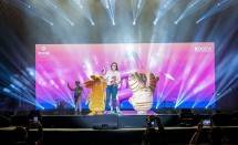 Caption: Wakil Menteri Ekonomi Kreatif, Irene Umar, menghadiri HUG K-Pop Concert: K-Life & K-Live Indonesia di Nusantara International Convention Exhibition (NICE), PIK 2, Banten, Sabtu (17/1/2026).