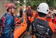 respons banjir di Kelurahan Duri Kosambi dan Kelurahan Rawa Buaya, Kecamatan Cengkareng, Jakarta Barat, hingga Minggu (25/1/2026).