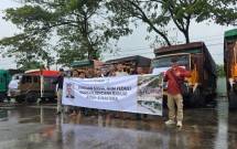 Nusa Halmahera Minerals salurkan ratusan ton pangan.