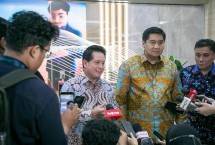 Direktur Utama BRI Hery Gunardi saat menerima kunjungan Menteri Perumahan dan Kawasan Permukiman (PKP) Maruarar Sirait bersama Komisioner BP Tapera Heru Pudyo Nugroho di Kantor Pusat BRI