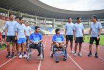 BTN: Solo, 7 Februari 2026. PT Bank Tabungan Negara (Persero) Tbk menggelar BTN Run for Disabilities, Run for Inclusivity dengan berlari bersama para atlit paralimpik di Stadion Manahan, Solo. Acara tersebut dihadiri Menteri Kesehatan Republik Indonesia Budi Gunadi Sadikin, Walikota Solo Respati Ardi, Direktur Risk & Management BTN Setiyo Wibowo, dan Wakil Ketua Sekjen National Paralympic Committee (NPC) Indonesia Rima Ferdianto.