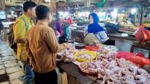 Ilustrasi penjual daging ayam