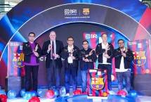 Acara Grand Launching BRI Bar&ccedil;a Week dihadiri oleh Direktur Network and Retail Funding BRI Aquarius Rudianto, Direktur Consumer Banking BRI Aris Hartanto, Managing Director APAC and America FC Barcelona Bryan Bachner, serta Director Mastercard Indonesia Willson Jonathan. Turut hadir pula Legenda FC Barcelona Frank de Boer.