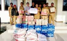 PT Lippo Cikarang Tbk (LPCK) menyalurkan bantuan sembako kepada warga terdampak banjir di tujuh desa di Kabupaten Bekasi.
