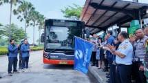 Pengoperasian layanan Bus Transjabodetabek rute Cawang&ndash;Jababeka