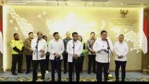 Menteri Koordinator Bidang Perekonomian, Airlangga Hartarto saat konferensi pers terkait kebijakan Tunjangan Hari Raya (THR) tahun 2026.(Foto/Setneg).
