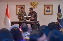 Penandatanganan Nota Kesepahaman (MoU) Kementerian Ekonomi Kreatif dan Kementerian Kebudayaan Republik Indonesia.