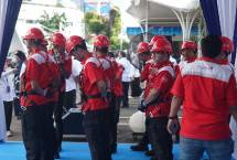 Apel Bersama Posko Siaga Kualitas Layanan Telekomunikasi Optimal Tahun 2026 di Jakarta, Jumat (13/3).