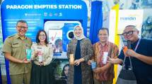 Peresmian Paragon Empties Station (PES) di Halte Transjakarta CSW