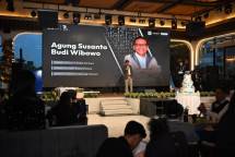 Sebagai bagian dari perayaan 25 tahun Intelix perusahaan menggelar Gala Dinner. Dalam foto, Direktur IGCG Agung Susanto tengah memberikan sambutan di acara Gala Dinner perusahaan.