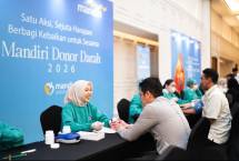 Aksi sosial bertajuk Mandiri Donor Darah dengan mengusung tema &ldquo;Berbagi Kebaikan untuk Sesama&rdquo;,