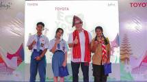 Presiden Direktur PT Toyota Motor Manufacturing Indonesia (TMMIN) Nandi Julyanto saat membuka gelaran Toyota Eco Youth di SMKN 2 Rantepao, Toraja Utara