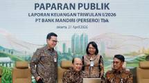 Direksi Bank Mandiri usai paparan publik