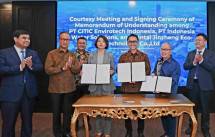  Kemenperin jalin Kerja sama strategis antara PT CITIC Envirotech Indonesia, PT Indonesia Water Solutions, dan Yantai Jinzheng Eco-Technology Co., Ltd atasi krisis air limbah di kawasan industri. 