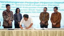 Perjanjian pembiayaan Pembangunan RSUD Sungai Limau 