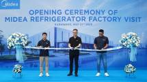 Peresmian pabrik kulkas Midea di Karawang
