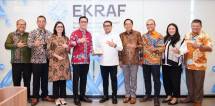 Menteri Ekonomi Kreatif, Teuku Riefky Harsya, menerima audiensi dari Bursa Efek Indonesia (BEI) di Kantor Kementerian Ekraf, Jakarta, Selasa (9/6/2026).