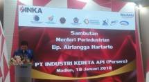Menteri Airlangga: Industri Kereta Api Nasional Semakin Kuasai Teknologi (Foto Ridwan)