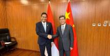 Menteri Keuangan (Menkeu), Purbaya Yudhi Sadewa bersama Menteri Keuangan Republik Rakyat Tiongkok (RRT), Lan Fo&rsquo;an, di Beijing, Rabu (17/6).