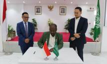 Penandatanganan Letter of Agreement (LoA) antara Direktur Penjualan dan Pemasaran PT Dami Sariwana, Taswan Wimala Putra, dan pemilik Al Itholah Trading, Nassrudin, di Gedung Pelayanan Terpadu Konsulat Jenderal Republik Indonesia (KJRI) Jeddah, Arab Saudi.