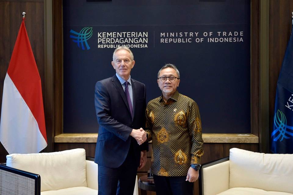 Mendag RI Menerima Kunjungan Tony Blair