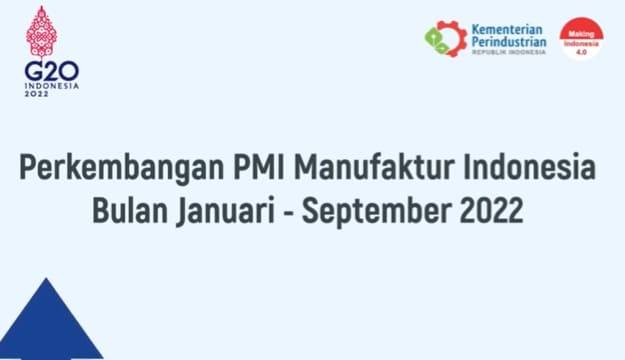 Perkembangan PMI (Purchasing Managers' Index) Manufaktur Indonesia Bulan Januari - September 2022